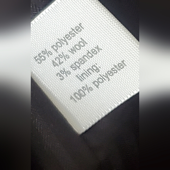 The Limited Wool Blend Perfect Travel Gray Pinstripe Fitted Blazer Jacket Size 6 - Picture 9 of 9